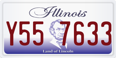 IL license plate Y557633