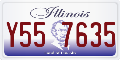 IL license plate Y557635