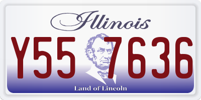 IL license plate Y557636