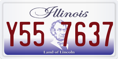 IL license plate Y557637