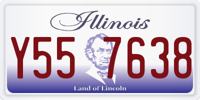 IL license plate Y557638