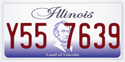 IL license plate Y557639