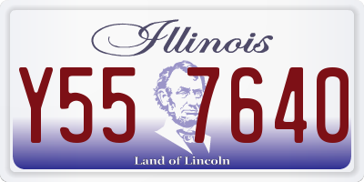 IL license plate Y557640