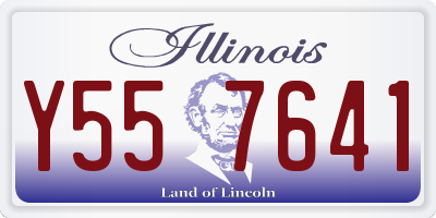 IL license plate Y557641