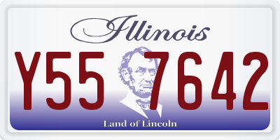 IL license plate Y557642