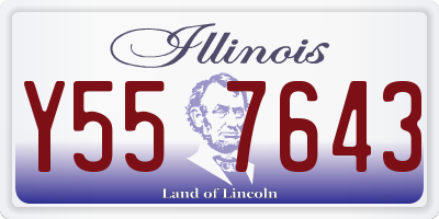 IL license plate Y557643