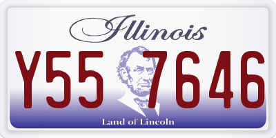 IL license plate Y557646