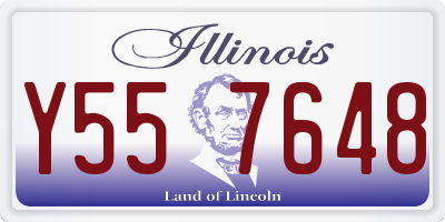 IL license plate Y557648