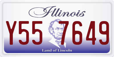 IL license plate Y557649