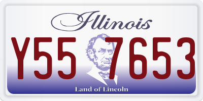 IL license plate Y557653