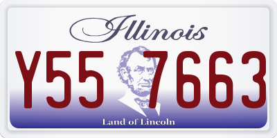 IL license plate Y557663