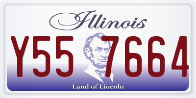 IL license plate Y557664