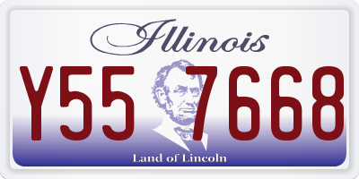 IL license plate Y557668