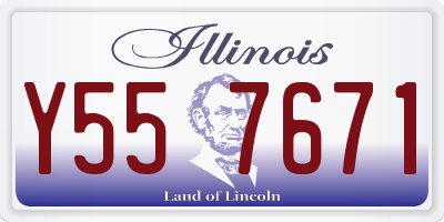IL license plate Y557671