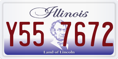 IL license plate Y557672