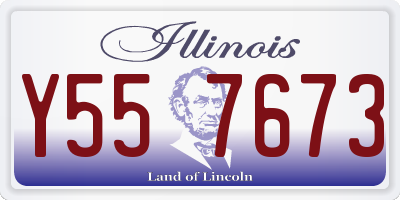 IL license plate Y557673