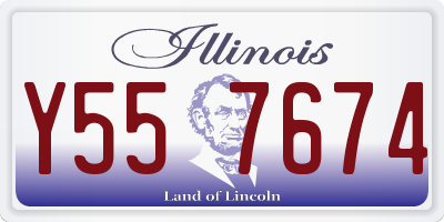 IL license plate Y557674