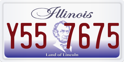 IL license plate Y557675