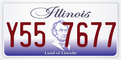 IL license plate Y557677