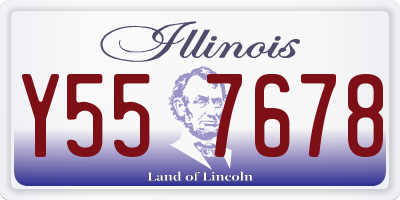 IL license plate Y557678