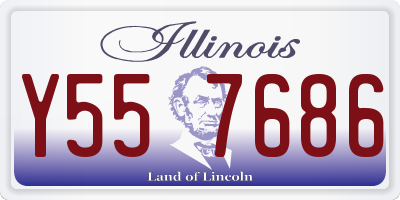 IL license plate Y557686