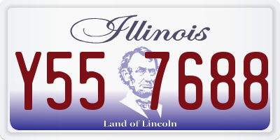 IL license plate Y557688