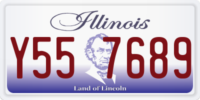 IL license plate Y557689