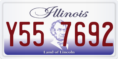 IL license plate Y557692