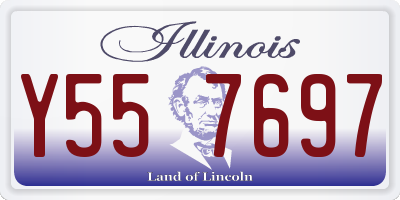 IL license plate Y557697
