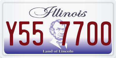 IL license plate Y557700