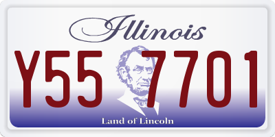 IL license plate Y557701