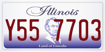 IL license plate Y557703