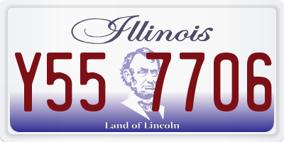 IL license plate Y557706