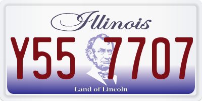 IL license plate Y557707