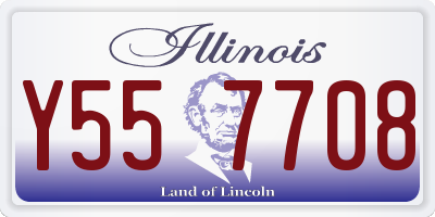 IL license plate Y557708