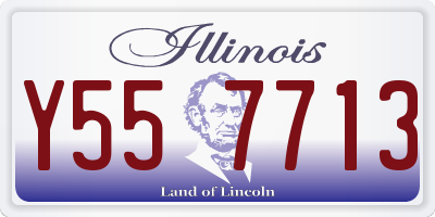 IL license plate Y557713