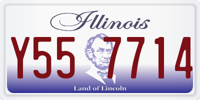 IL license plate Y557714