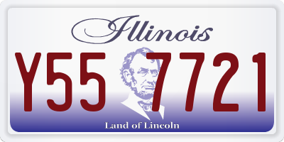 IL license plate Y557721