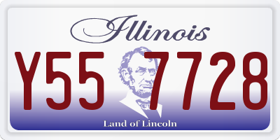 IL license plate Y557728