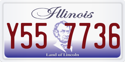 IL license plate Y557736