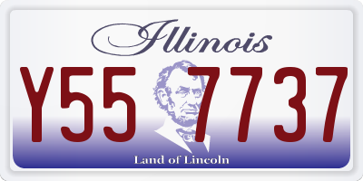 IL license plate Y557737