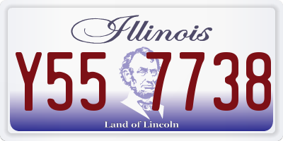 IL license plate Y557738