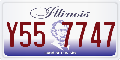 IL license plate Y557747