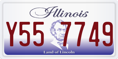 IL license plate Y557749