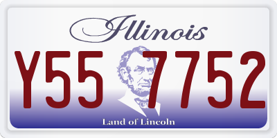 IL license plate Y557752