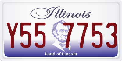 IL license plate Y557753