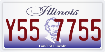 IL license plate Y557755