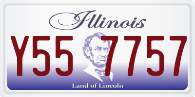 IL license plate Y557757