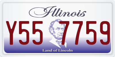 IL license plate Y557759