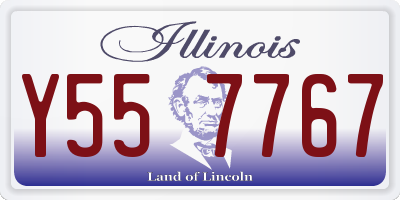 IL license plate Y557767